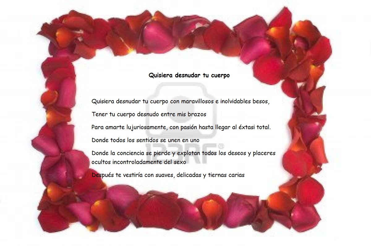 Quisiera desnudar tu cuerpo