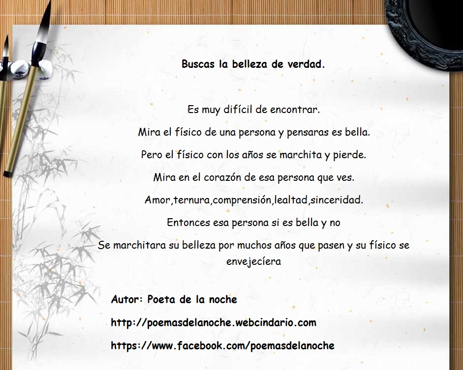 Buscas la belleza