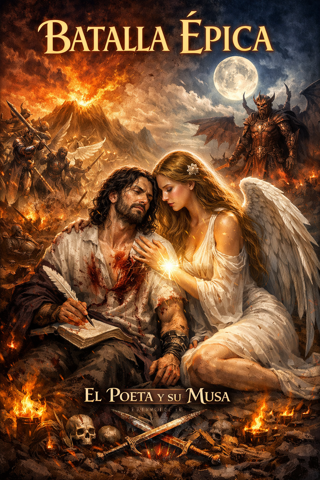 Poeta enamorado de su musa
