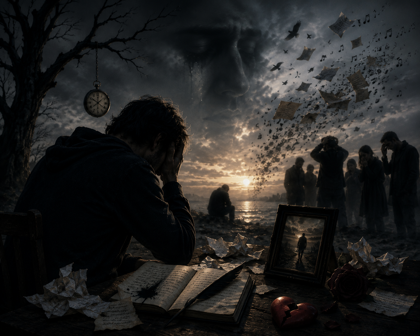 El ocaso del poeta de la dulce pena